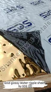 Stainless Steel 304 Gold Glossy Water Ripple Sheet by sds