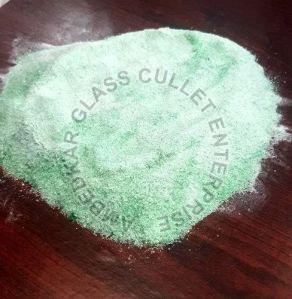Green Colour Glass Powder