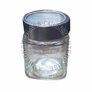 Transparent Plain Glass Jar