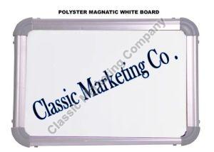 48x24 Inch Polyester White Magnetic Board