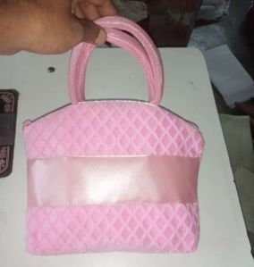 Pink Fabric Jewellery Bag