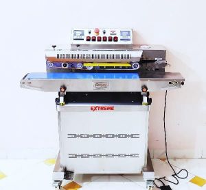 Air Suction Continuous Band Sealer Machine