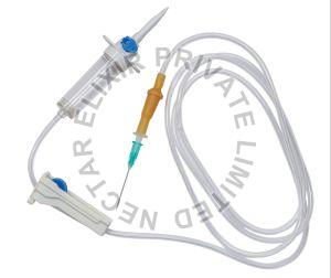 White Disposable Infusion Set, For Clinic, Hospital