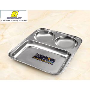 Stainless Steel Baby Compartment Plate
