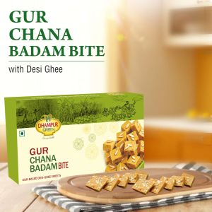 Dhampur Green Gur Chana Badam Bite 400gm