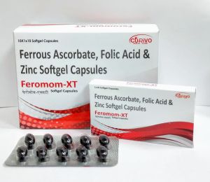 Ferrous Ascorbate Folic Acid and Zinc Softgel Capsule