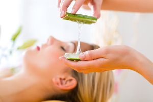Experience Soothing Comfort with Aloe Vera Gel Massage