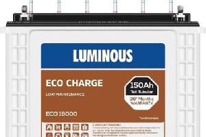 Luminous Eco Charge ECO 18000 Tall Tubular Inverter Battery