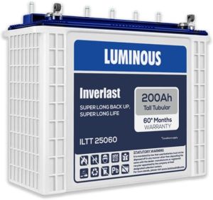 Luminous Inverlast ILTT 25060 Tall Tubular Inverter Battery