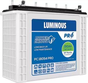 Luminous Power Charge PC 18054 Pro Tubular Inverter Battery