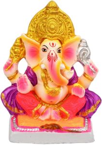 8 Inch Yadhvasin Eco Friendly Ganesha Idol Ganpati Ganesha Murti.