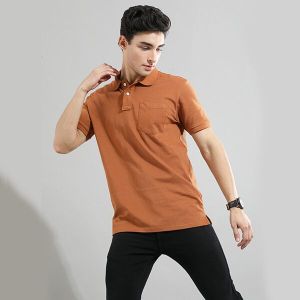 Mens Plain Polo T-Shirt With Pocket