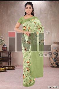 Ladies Green Fancy Saree
