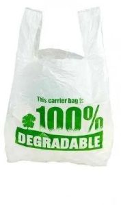 Printed Biodegradable Plastic Carry Bag