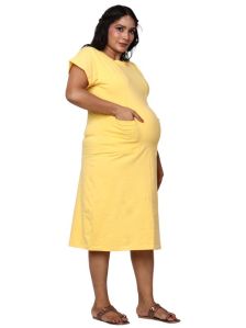 Plain Maternity Feeding Dress