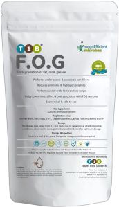 Biocultures for FOG degradation (Fats, Oil and Grease)