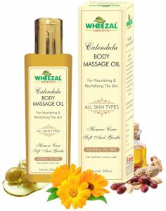 Wheezal Calendula Body Massage Oil