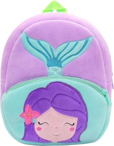 Soft plush animal cartoon bags for kids (2-6 Years) - Mermaid