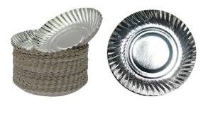 120 Gsm 8 inch silver disposable paper plates