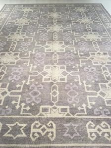 Hand Knotted Wool Turkish Oushak Rug