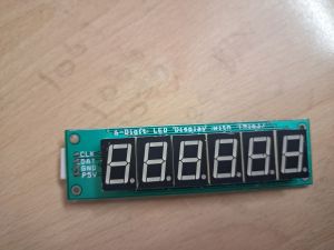 6 digit 7 segment display module