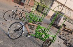 250 Kg Green Ice Cream Tricycle