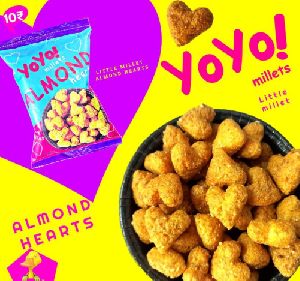 Yoyo Almond Hearts Sweet Pops - Millet Snacks 20gm