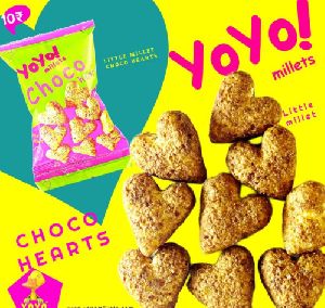 yoyo choco hearts sweet pops millet snacks