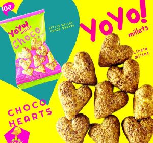 Yoyo Choco Hearts Sweet Pops - Millet Snacks 20gm Pack