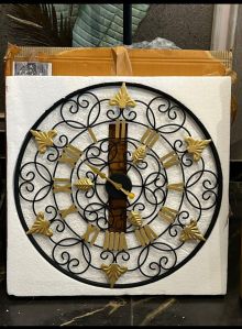 metal wall clock