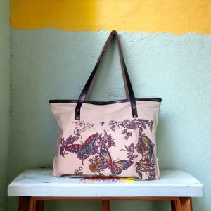 handcrafted canvas tote bag