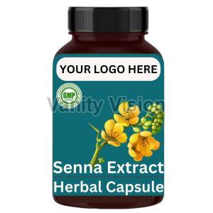Senna extract herbal capsules