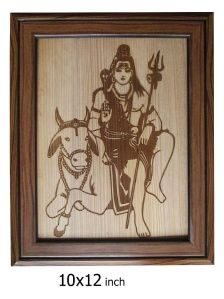 Nandi and Shiva MDF Wooden Frame