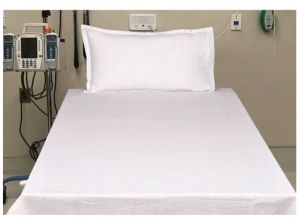 White Hospital Bed Sheet