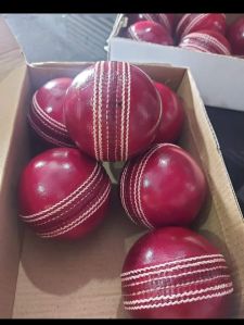GRADE A RED LEATHER CRICKET BALLS
