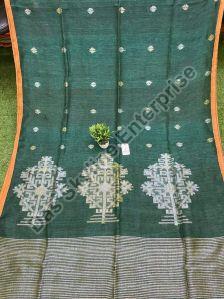 Designer Handwork Linen Saree