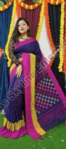 Ladies Casual Wear Cotton Handloom Saree