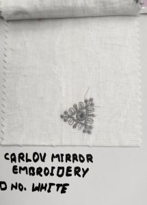 carlov mirror embroidery fabrics