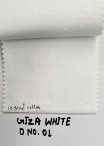 giza white cotton shirting suiting fabric