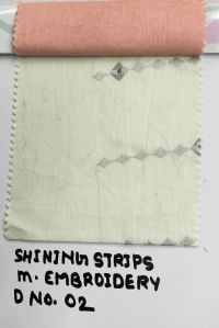 shining strips embroidery fabrics