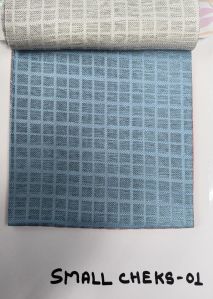 SMALL CHECKS COTTON SUITING FABRIC