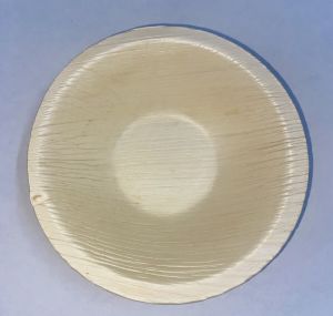 Palm Leaf Deep Round Plate