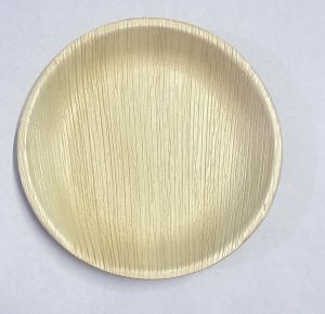 Palm Leaf Round Shallow Plate
