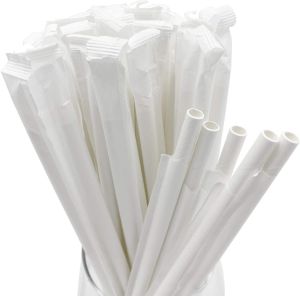 Paper Straw with Cover Wrapped