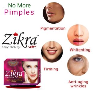 Zikra 5 Days Challenge pimple care Dark Spot Skin lightening Soap