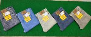 Jersey knitted denim jeans