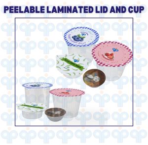 Peelable laminated Lid Cup