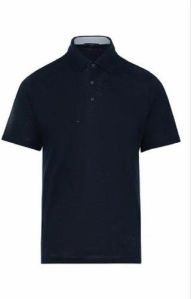 Navy Blue Unisex Cotton Polo T-Shirt
