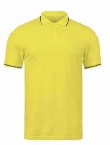 Yellow Unisex Cotton Polo T-Shirt