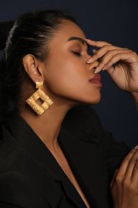 Sherza Brass Earrings